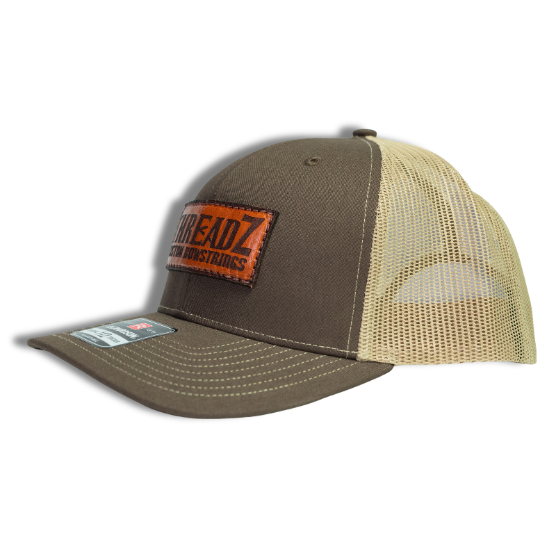Threadz Leather Patch Cap Brown