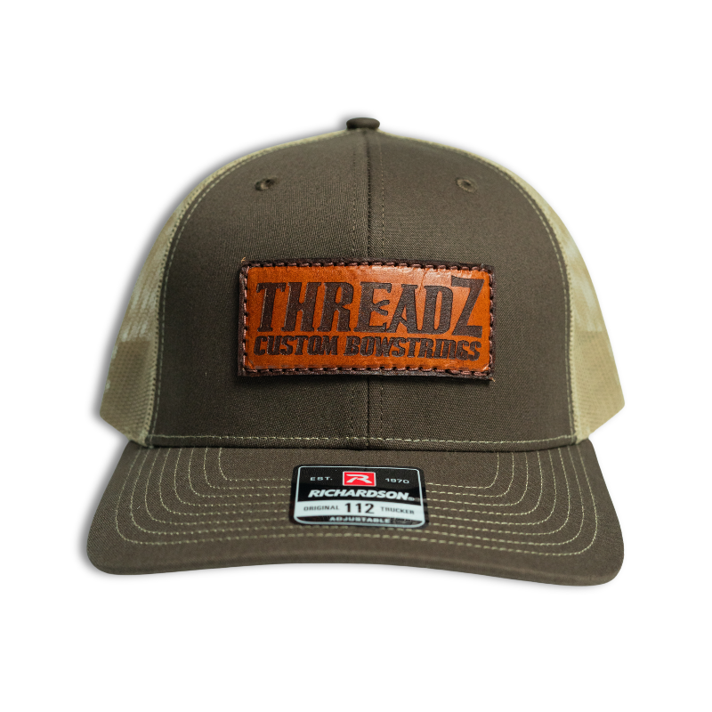 Threadz Leather Patch Cap Brown