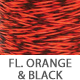 Fluorescent Orange & Black